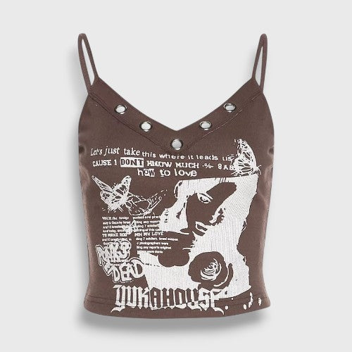 Débardeur Marron KPOP | Liz IVE