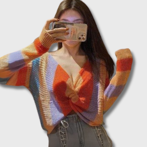 Pullover à Noeud Gilet