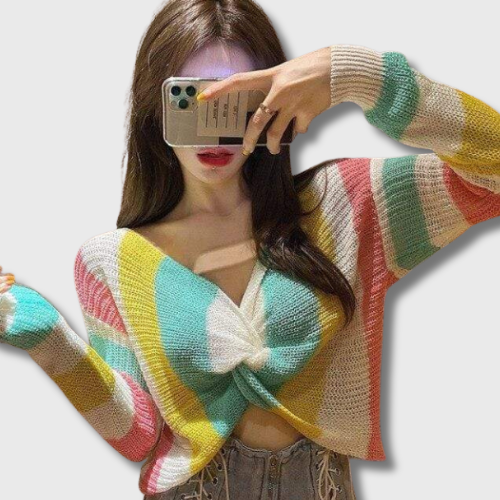 Pullover à Noeud Gilet