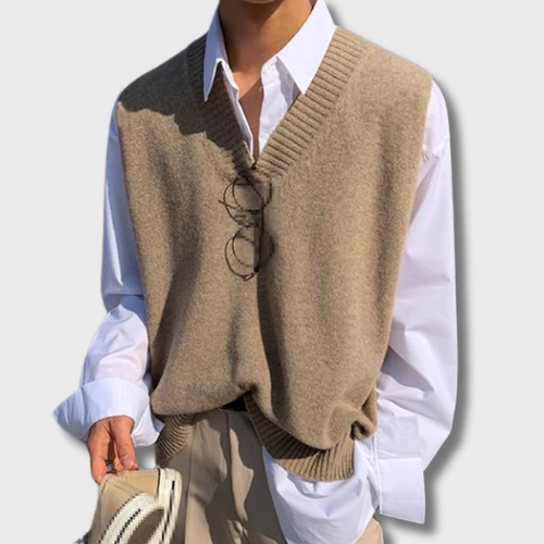 Pull Coréen Homme en Col V