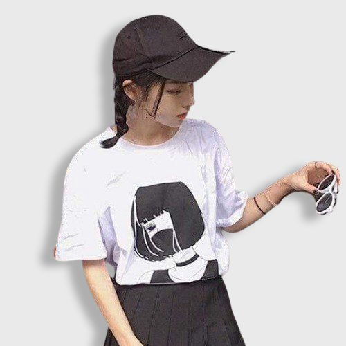 T-Shirt Ulzzang Girl Shy