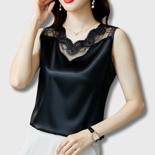 Débardeur Korean Satin Femme