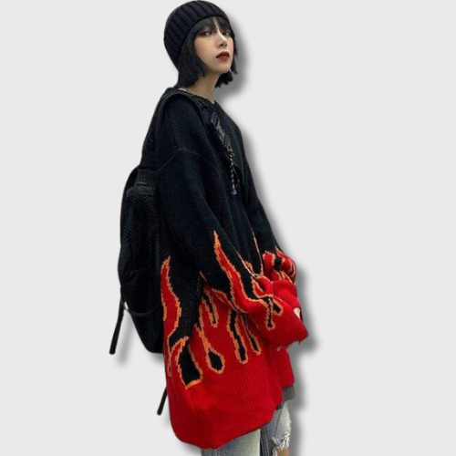 Pull Streetwear Flammes