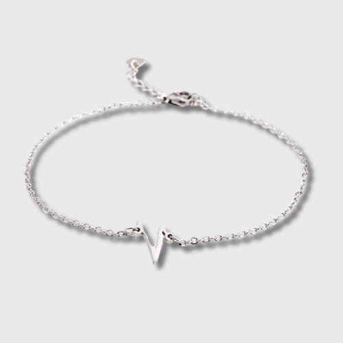 Bracelet ajustable argenté BTS