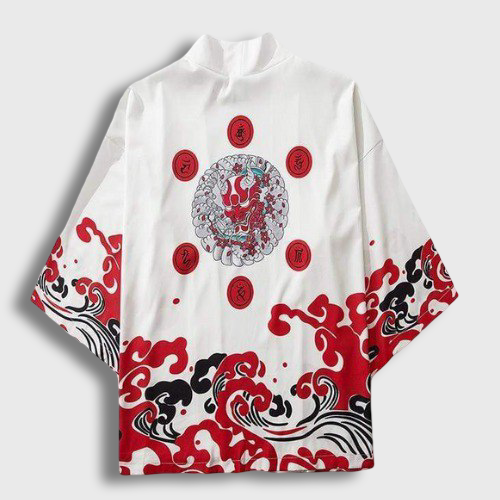 Veste Kimono Diable Rouge