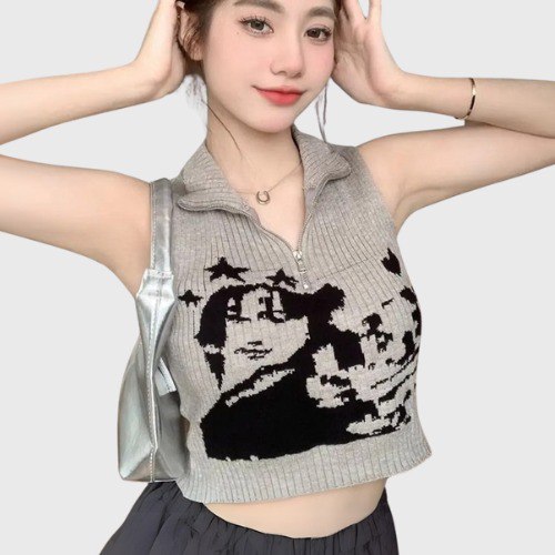 Débardeur Coréen Gris