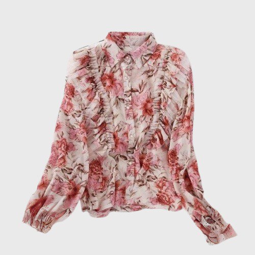 Blouse Chemisier à fleurs