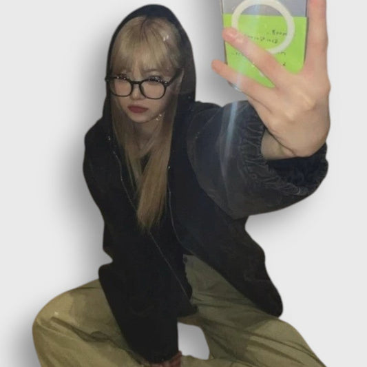 Veste Jeans Oversize KPOP | Eunchae Le Sserafim