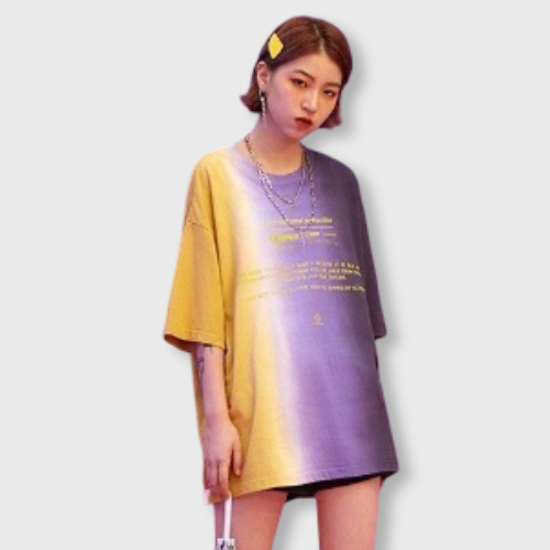 T-Shirt Harajuku Oversize Tricolore