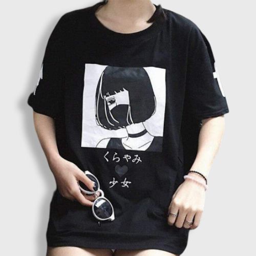 T-Shirt Ulzzang Girl Shy