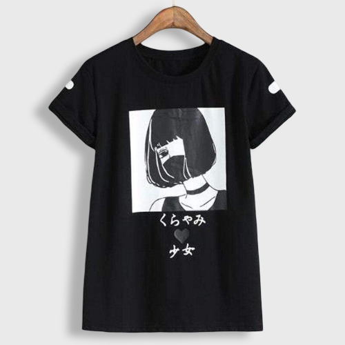 T-Shirt Ulzzang Girl Shy