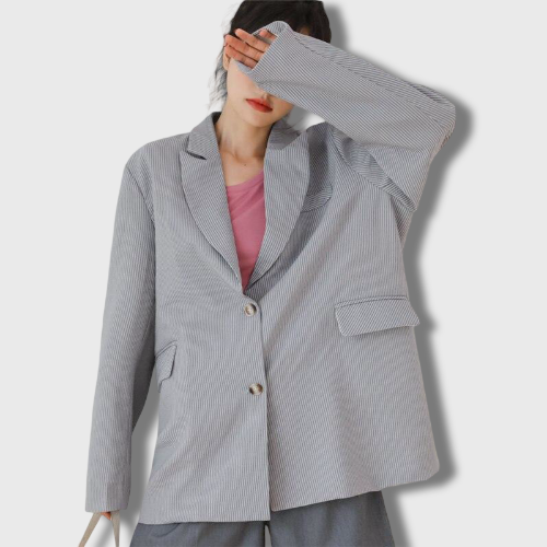 Veste Korean à Carreaux